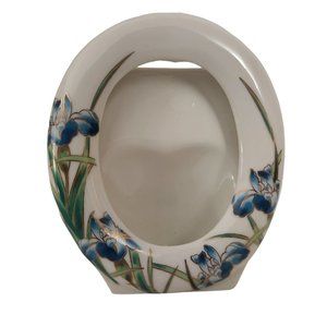 Takahashi Iris Ceramic Picture Frame San Francisco Japan Floral Flower Print